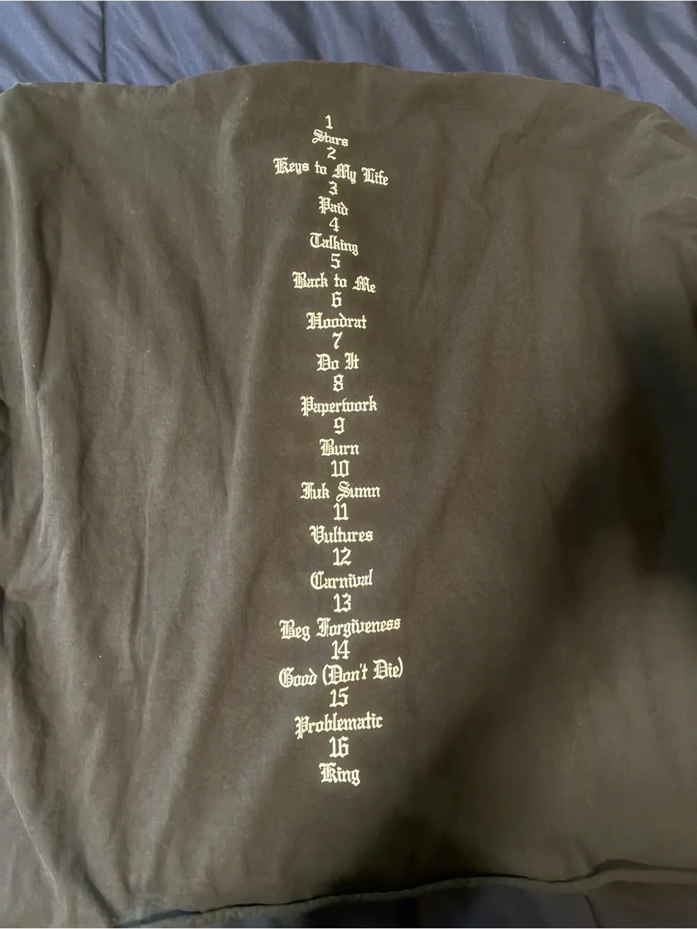 Yeezy Black Crewneck Sweater with Vultures Graphic - Picture 3 of 3
